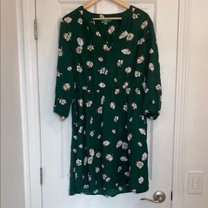 Floral Green Dress